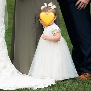 2T David’s bridal flower girl dress